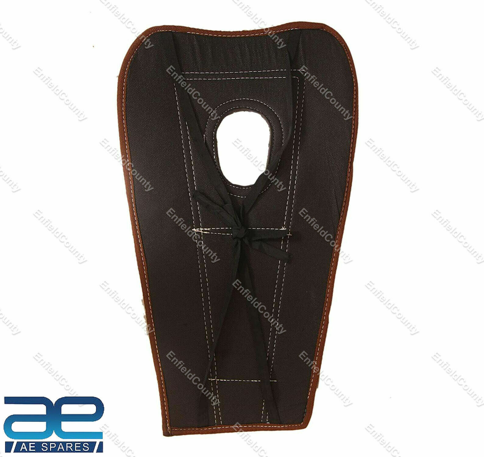 Tank Cover Faux Leather Brown For Royal Enfield Classic 350 500 Bullet Std 
