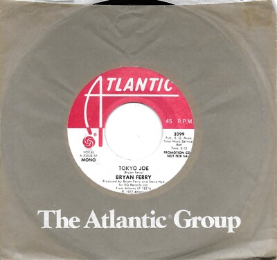 BRYAN FERRY  Tokyo Joe  promo 45  ROXY MUSIC