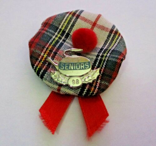 VINTAGE 1998 SENIORS CURLING HAT PIN SPORTS CURLING PIN ~ VERY C@@L ~