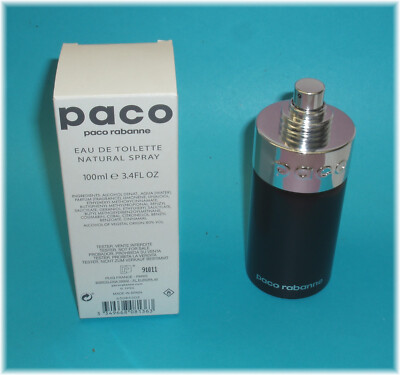 Paco by Paco Rabanne 3.4 oz EDT Spray Cologne for Men New In Box