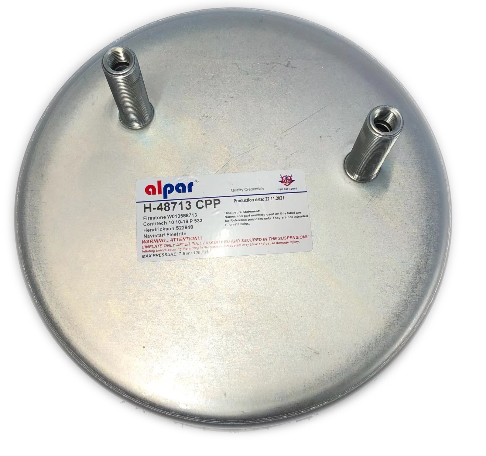 8713 Air Spring Ref: Hendrickson S-22948, W01-358-8713, 452