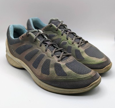 Ecco Biom Used Womens 39 / 8.5 Running Shoes Fjuel Racer Storm Metallic Green