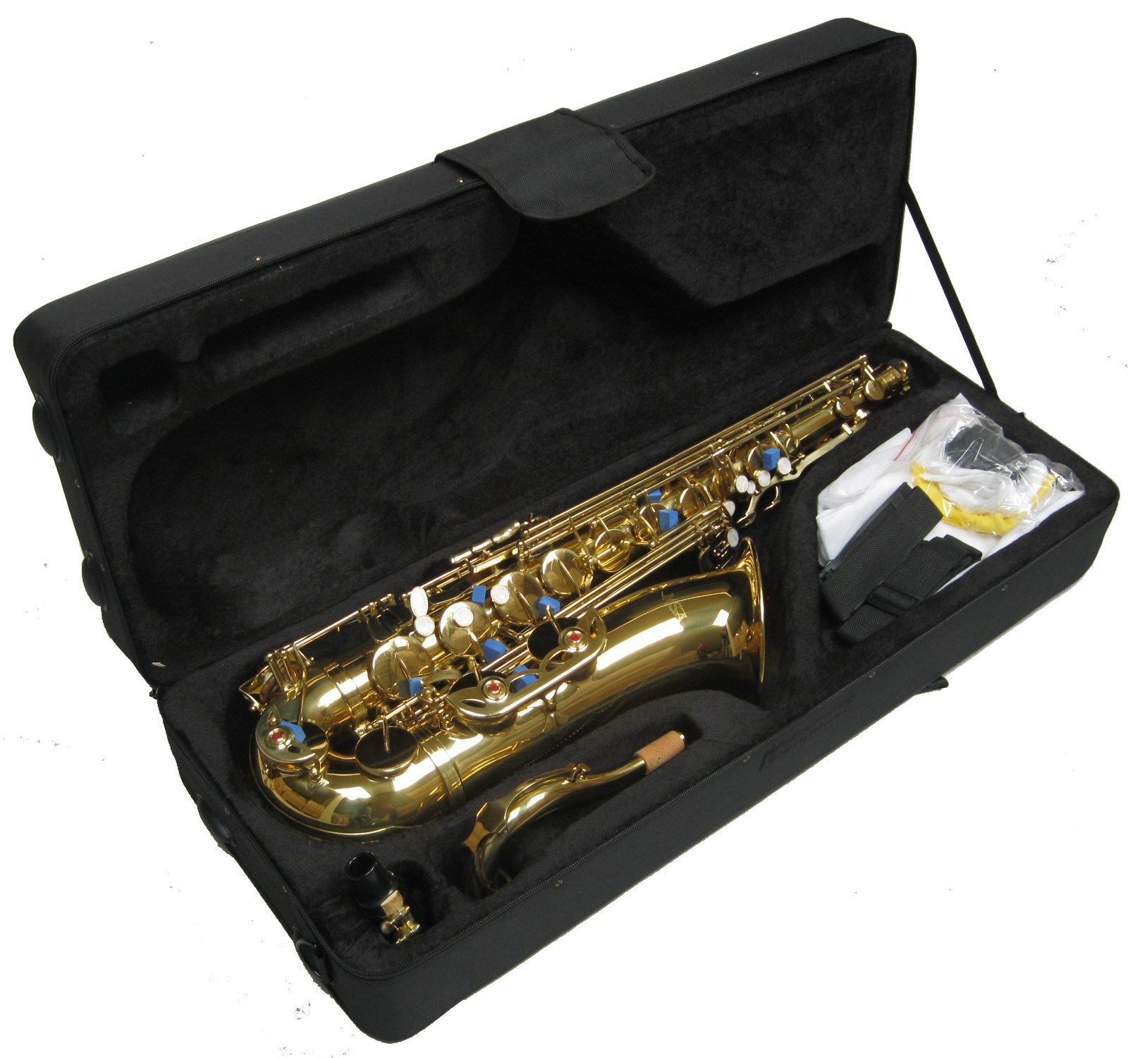 ALT SAXOPHON MESSING SAX SET (Koffer, Pflege,