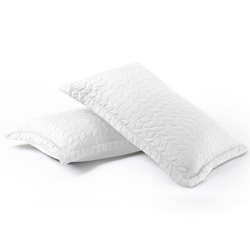 3Pcs White Leaves Embossed Quilted Bedspread Set Queen Size Reversible Coverlet