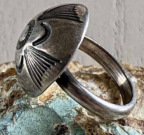 Rare 1930'S Navajo Austin Ike Wilson Sterling Silver Hand