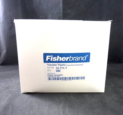 FISHER Plastic Standard Disposable Transfer Pipettes 7.7mL 5.87  NonGrad 500/PK