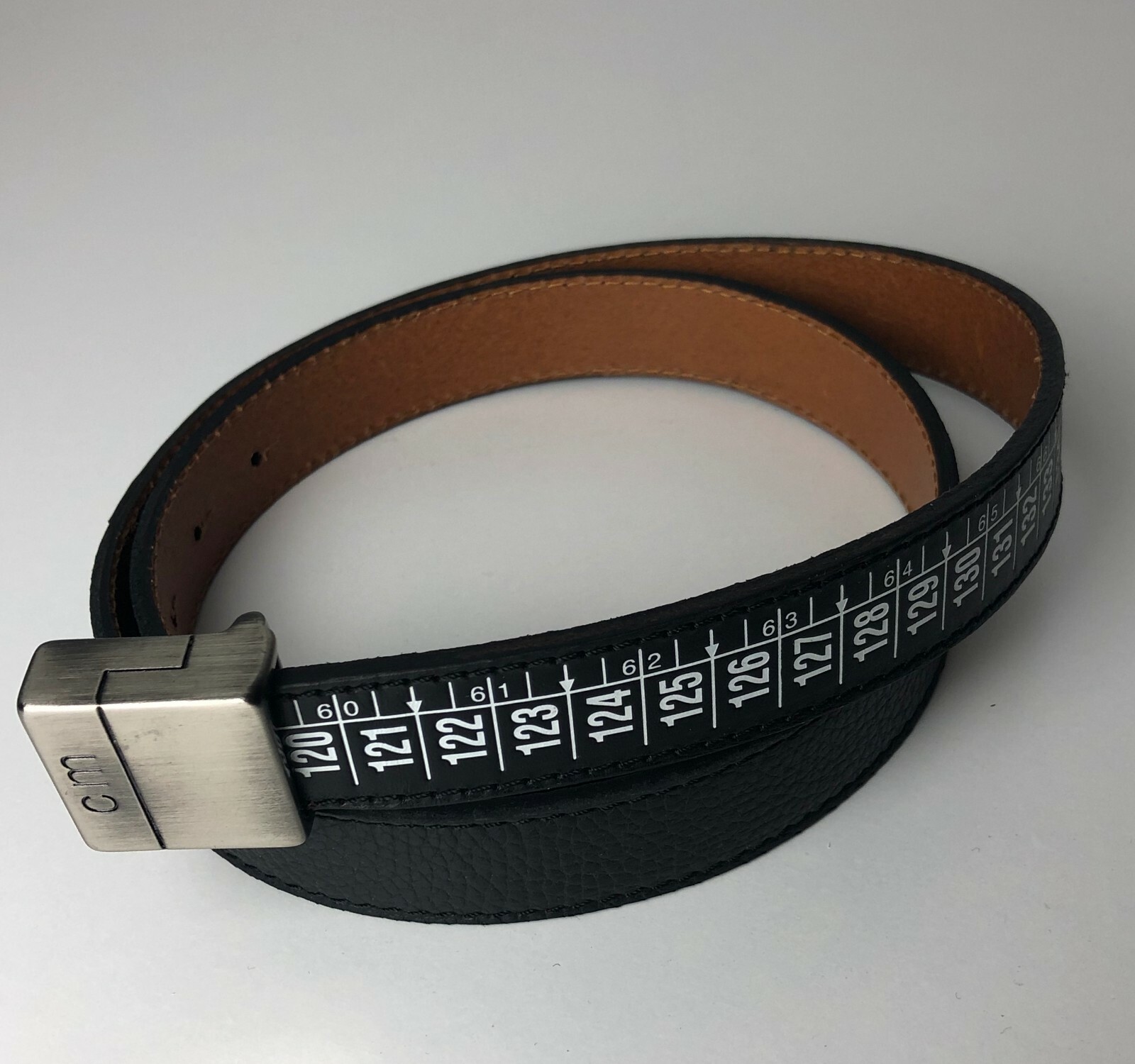 

Ремень Натуральная Кожа Artisan il centimetro Сделано в Италии Унисекс Черный Метро
