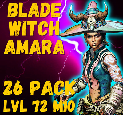 (PS4/5 PC XBOX) BLADE WITCH AMARA BUILD - Level 72 M10 - 26 PACK