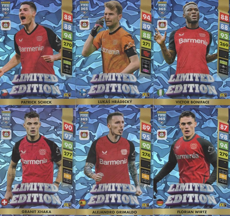 Panini Fifa 365 Adrenalyn Xl 2025 Limited Edition Xxl Limited Bayer Leverkusen