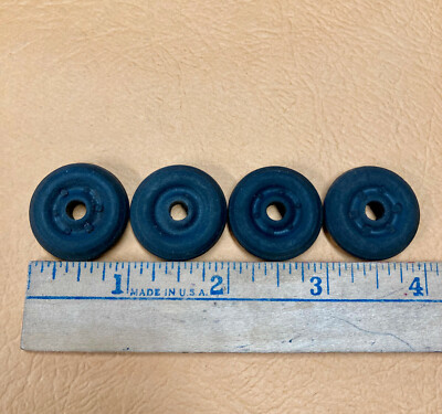 4 NOS Vintage 1'' black rubber TOY TIRES  Marx Hubley Wyandotte---- more in Store