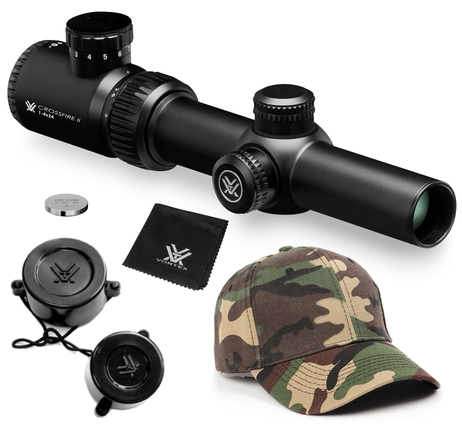 ライフルスコープ VORTEX CROSSFIRE Ⅱ 1-4x24 イルミ付き Vortex Crossfire II 1-4x24 Riflescope