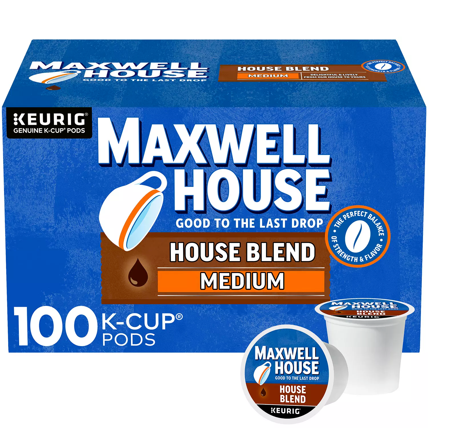 Maxwell House Medium Roast House Blend Coffee K-Cups (100 ct.)