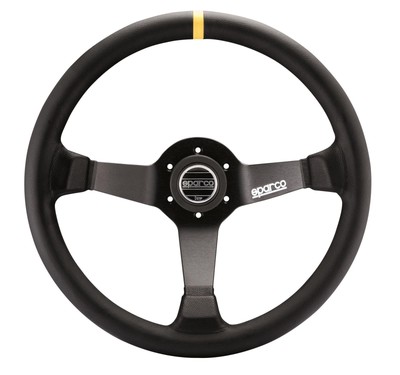 Sparco Strwhl 345 Leather Black