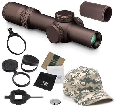 Vortex Optics Razor HD Gen III 1-10x24 EBR-9 Riflescope w/ Mount and Hat Bundle
