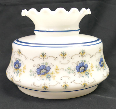 Quoizel Abigail Adams Floral 7'' Fitter Hurricane Student Lamp Shade for AB-701A
