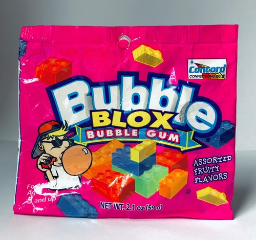 Vintage 1997 Concord Confections BUBBLE BLOX Bubble Gum LEGO