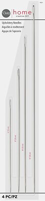 Dritz Home 9021 Long Straight Upholstery Hand Needles Size 6 8 10 & 12-Inch 4...