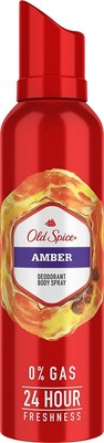 Old Spice Amber Deodorant 4.7 fl oz Long Lasting Fragrance For Men 140 ml