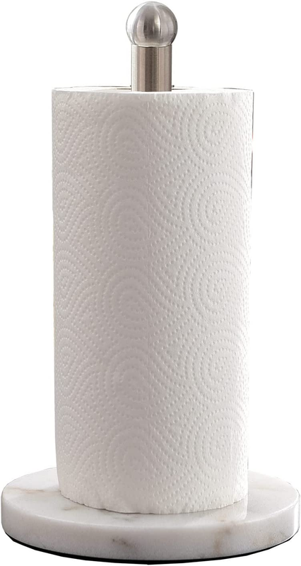 Paper Towel Holder with Sturdy Marble Base, Free Standing Pa
