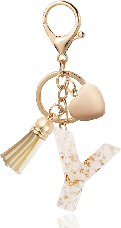 Initial Letter Keychain, Butterfly Keychain Cute Resin, Initial Keychain Backpac