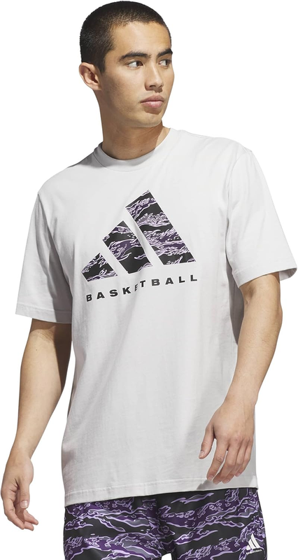 Adidas Mens Basketball Graphic T-Shirt