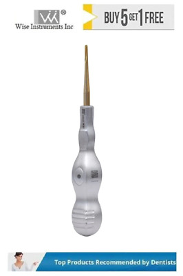 Wise Dental Elevator Luxating 3mm STR, Titanium Nitride (Sharp Edge & Durable)