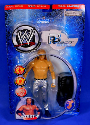 WWE TEST R3 TECH BLUE BLOODS REAL SCAN, SCALE JAKKS 2002