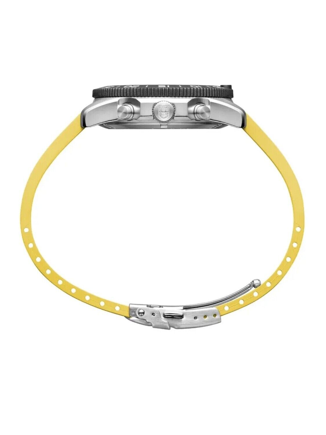 Pre-owned Luminox Swiss Made Pacific Diver Chronograph Yellow Rubber Mens Watch Xs.3145