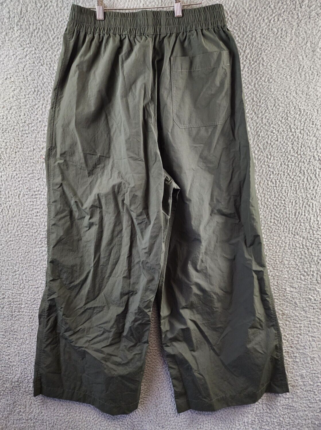 Nicholas Daley Oversized Fit Wide Leg Pants Men's 32 Olive Elastic