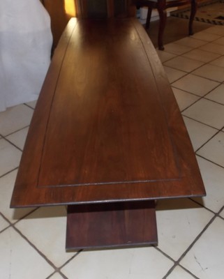 Solid Walnut Mid Century Coffee Table by Bissman