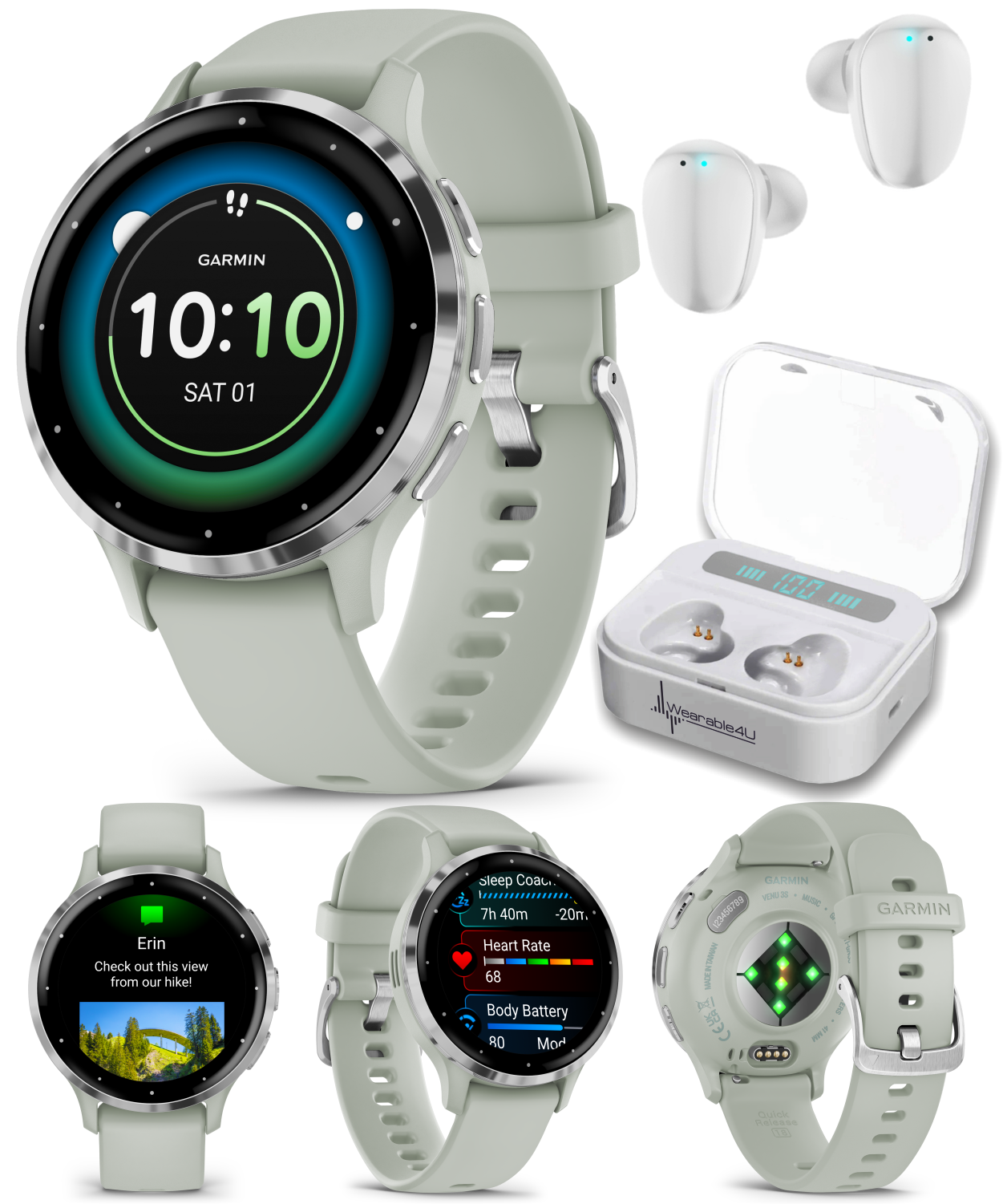 GARMIN VENU 3S ホワイト GPS Garmin Venu® 3S | Smaller Fitness and Health Smartwatch
