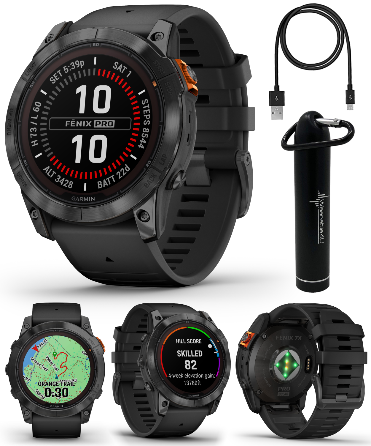 Garmin fenix 7X Pro Solar 51mm GPS Multisport Smartwatch