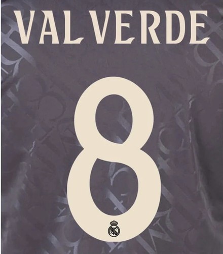 Real Madrid Valverde 8 3rd Kit 2024-25 UCL Authentic Soccer