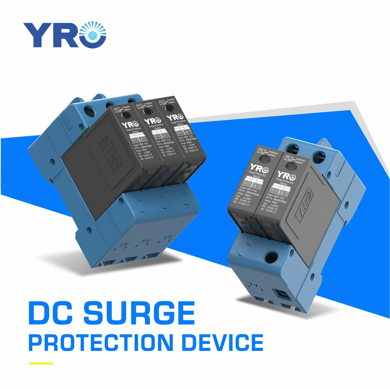 DC SPD 2P 600V 3P 1000V 1500V House Surge Protector Protective 20KA~40KA T2 Type