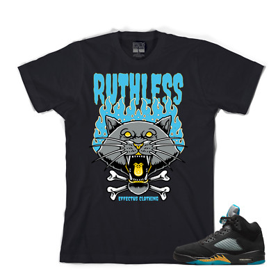 Tee to match Air Jordan Retro 5 Aqua. Ruthless Aqua Tee