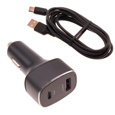 For Samsung Galaxy S24/Ultra/Plus 6ft USB-C Cable 36W PD Fast Car Charger 2-Port