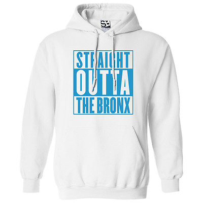 Straight Outta The Bronx HOODIE | Parody Hooded Sweatshirt Mens Unisex