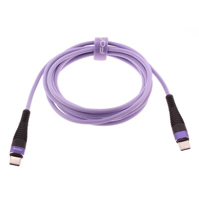 For Samsung Galaxy Tab A9/Plus - Type-C to USB-C Purple 6ft PD Cable Long