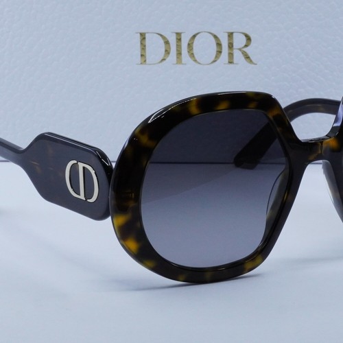 Pre-owned Dior Bobby R1u 20a1 Dark Havana/gradient Smoke 56-20-140 Sunglasses A... In Gray