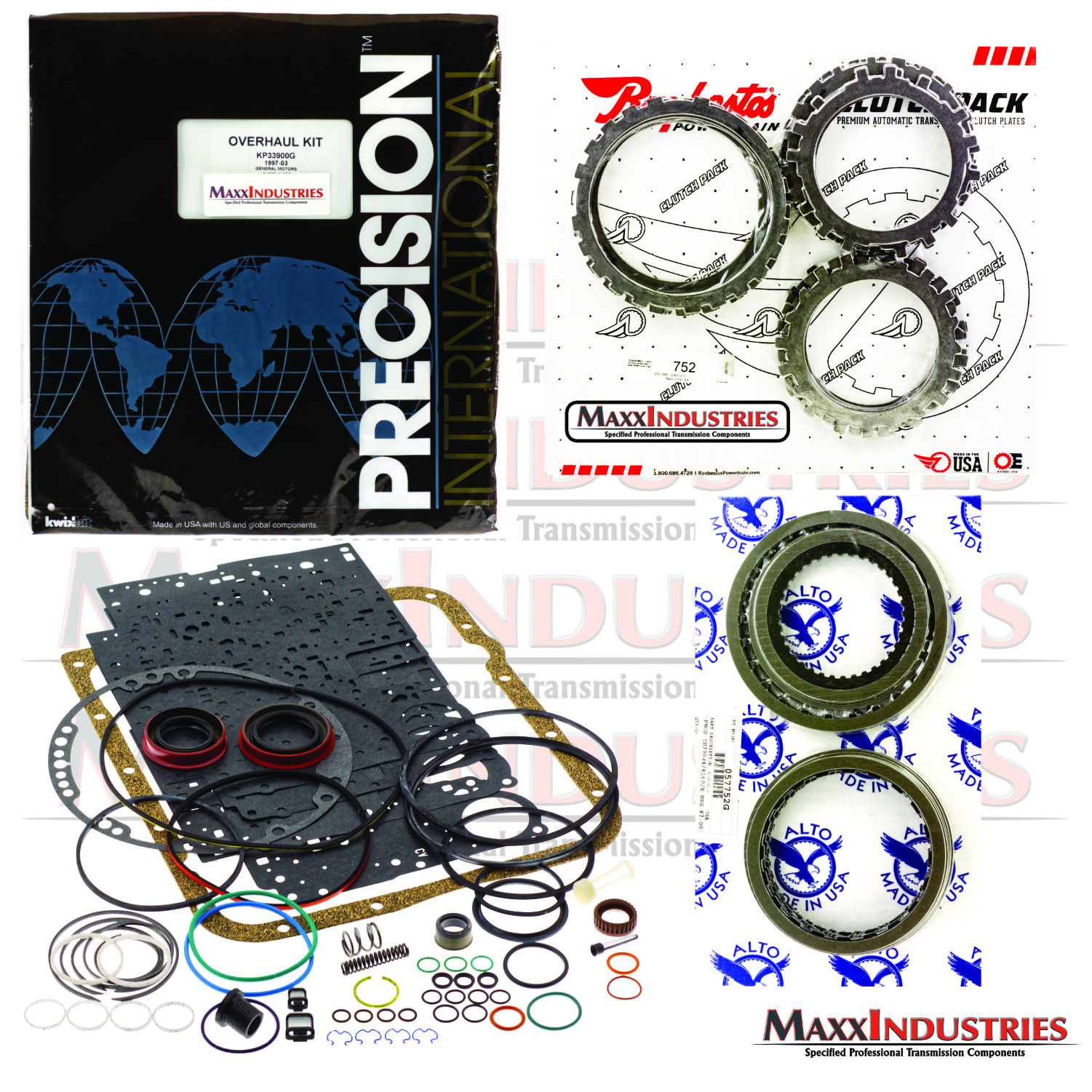 kenページ GM 4L60E Transmission Rebuild Kit w/Alto High Energy Green