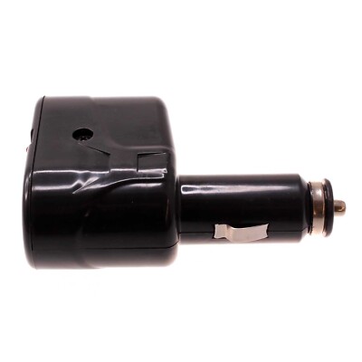 Car Charger DC Socket 2-Port Power Adapter Vehicle Plug-in Black for Tablets