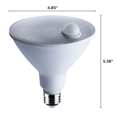 Motion Sensor Activated 40° Flood LED 120V 14W =100W PAR38 E26 5000K Natural