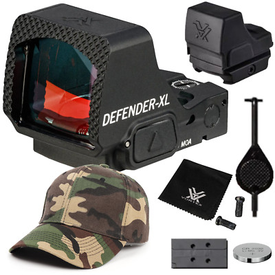 Vortex Optics Defender-XL Micro Waterproof 8 MOA Red Dot Sight  with Free CF Hat