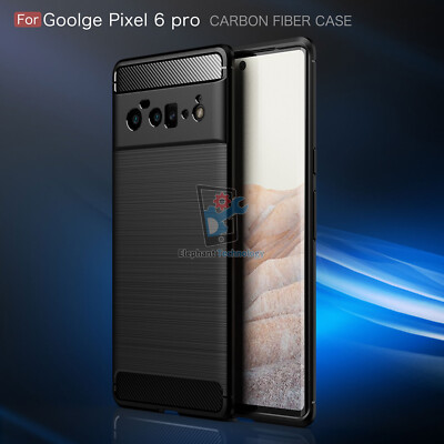 For Google Pixel 6 / 6 Pro Carbon Fiber Heavy Duty Slim Shockproof Case Cover