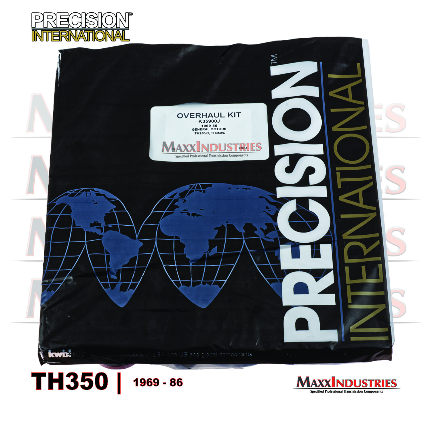 TH350 350C Transmission Rebuild - Overhaul Kit with Gaskets Seals O-rings