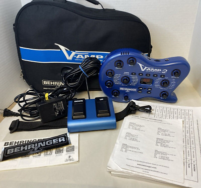 Behringer V-Amp2 Virtual Amplification with Foot Switch/ Untested