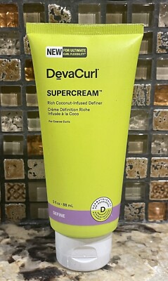 DevaCurl SuperCream Rich Coconut-Infused Definer For Coarse Curls, 3 fl. oz.