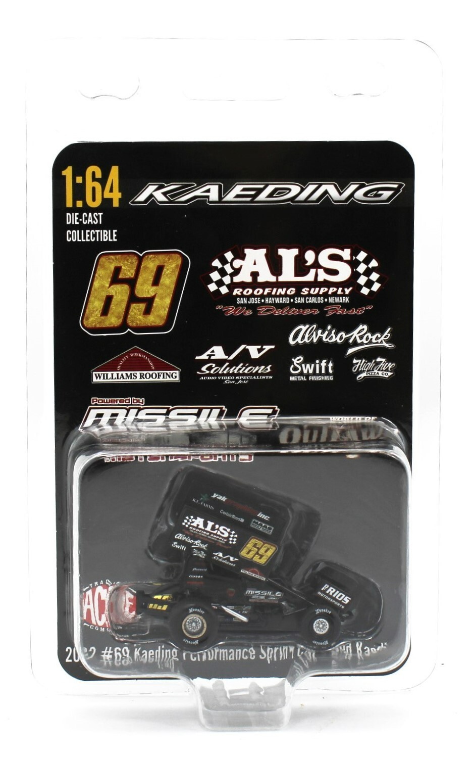 2022 ACME 1:64 SPRINT CAR *BUD KAEDING* #69 Al's Roofing *NIP*