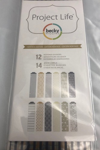 Project Life Becky Higgins Heritage Edition 12 Designer Dividers