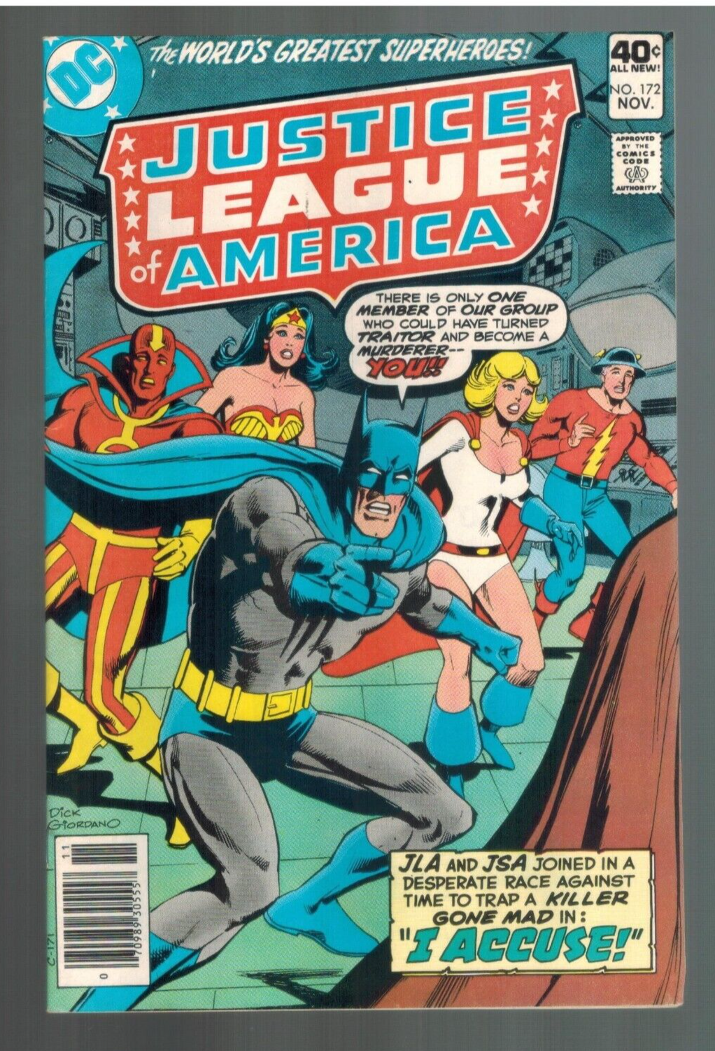 Justice League of America 172 JLA - JSA Death of Mr Terrific
